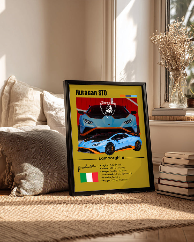 Lamborghini Huracan Sto Poster Tablosu