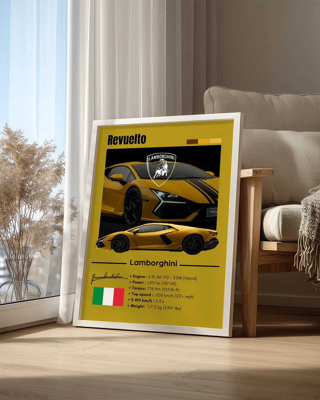 Lamborghini Revuelto Poster Tablosu