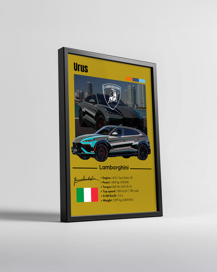 Lamborghini Urus Poster Tablosu