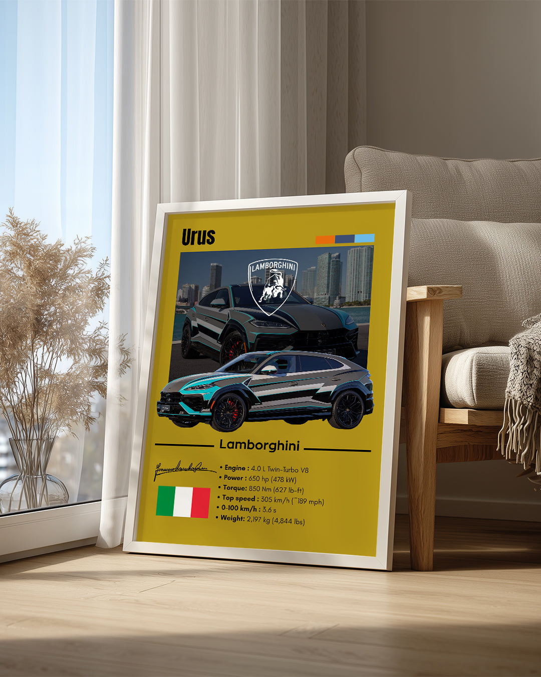 Lamborghini Urus Poster Tablosu