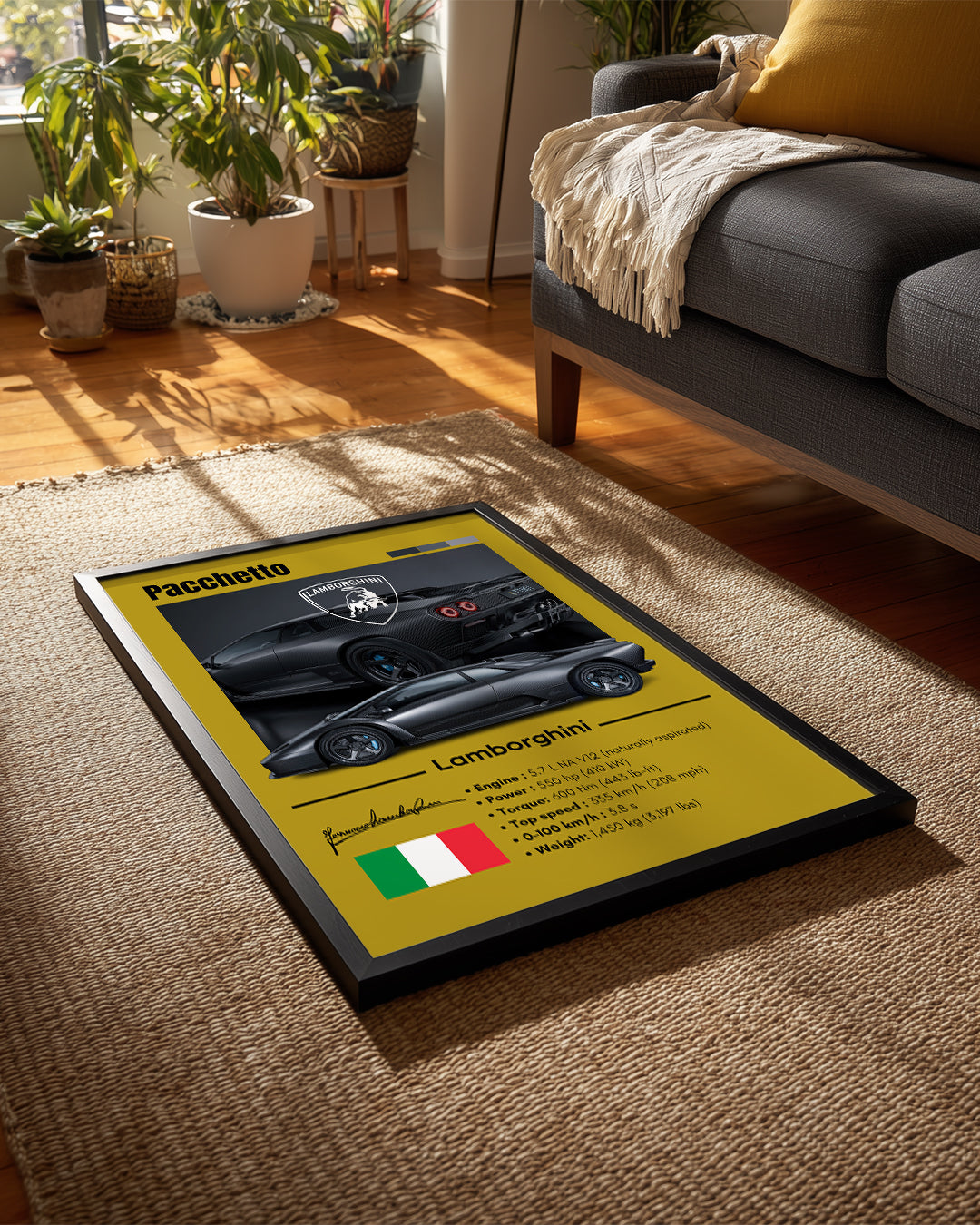 Lambroghini Pacchetto Poster Tablosu