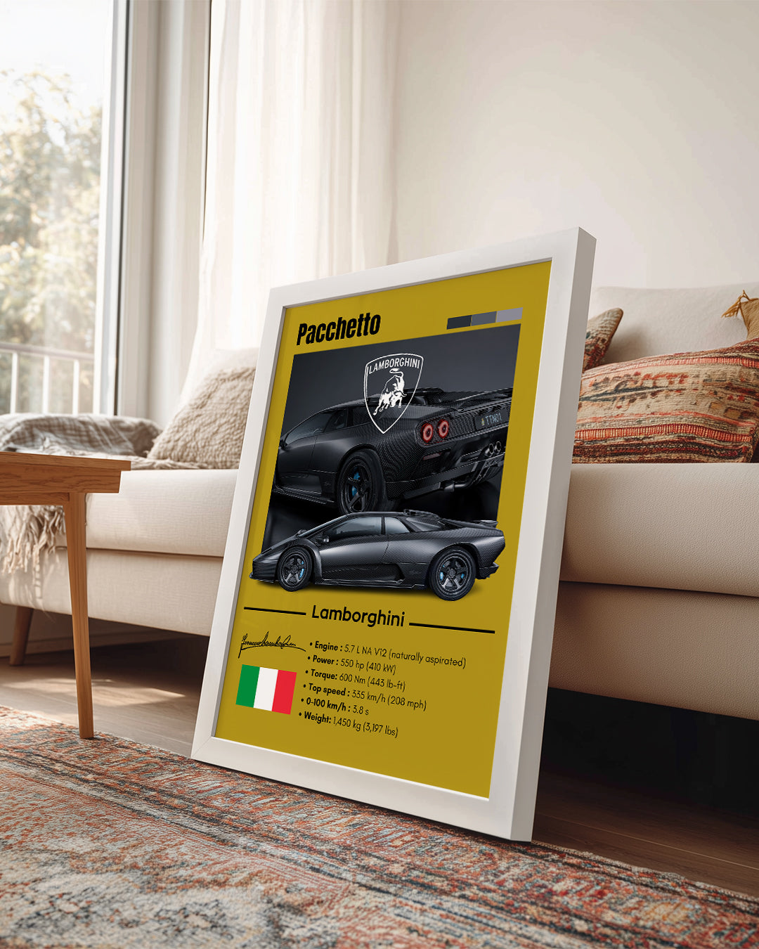 Lambroghini Pacchetto Poster Tablosu