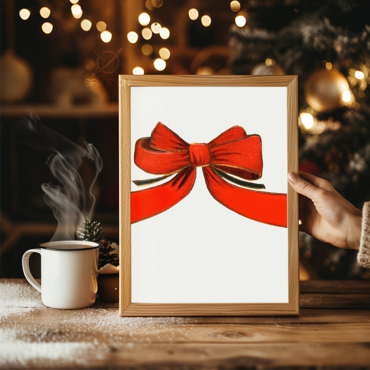 Lapland Reindeer Scene Poster Tablosu