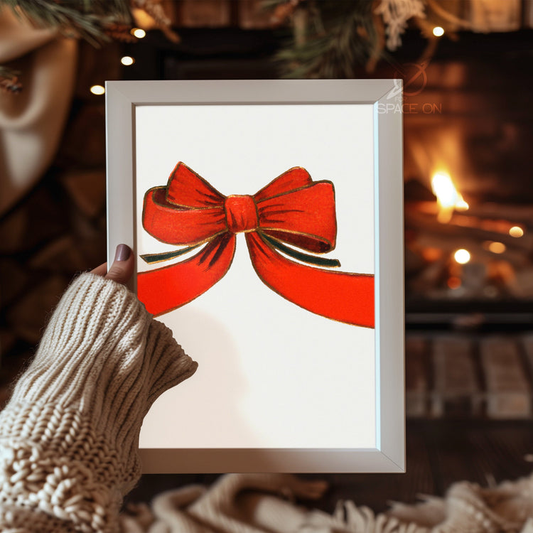 Lapland Reindeer Scene Poster Tablosu