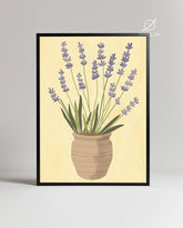Lavender Pot Poster Tablosu
