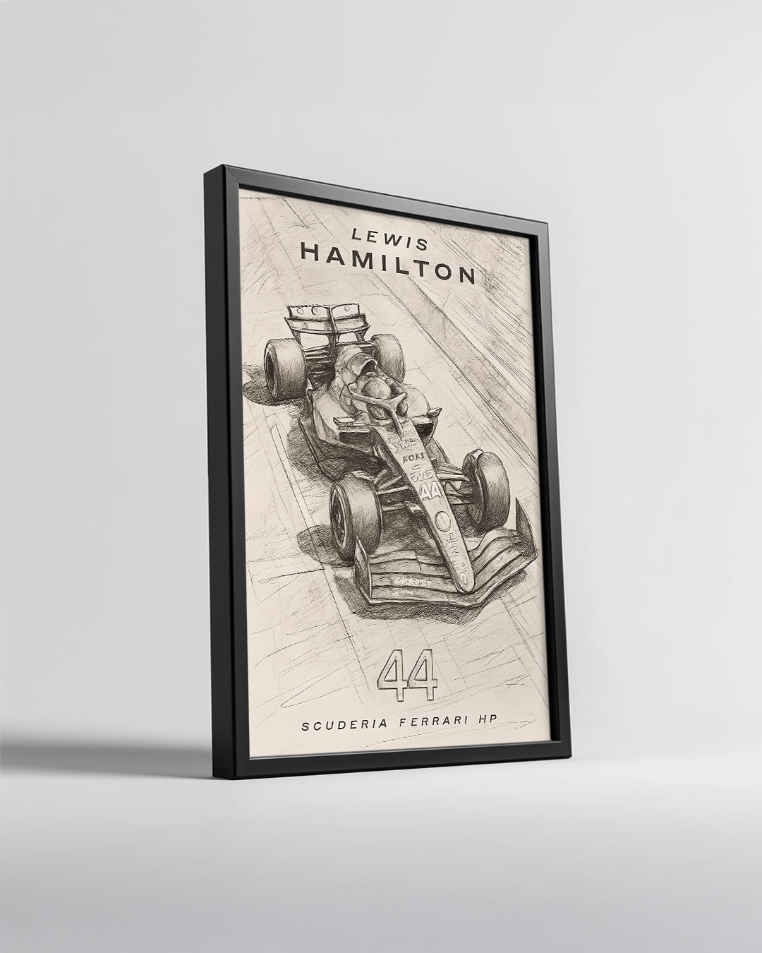 Lewis Hamilton 44 Eskiz Poster Tablosu