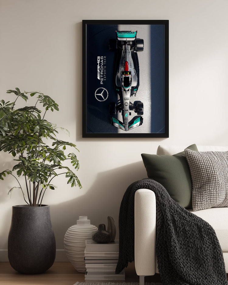 Lewis Hamilton 44 Mercedes Poster Tablosu