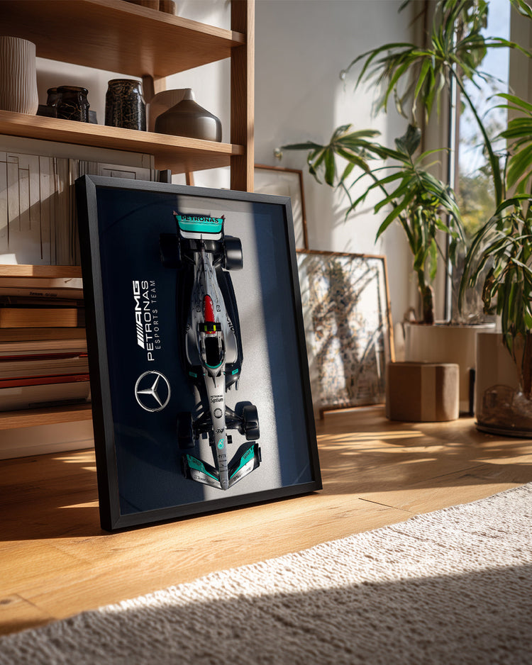 Lewis Hamilton 44 Mercedes Poster Tablosu