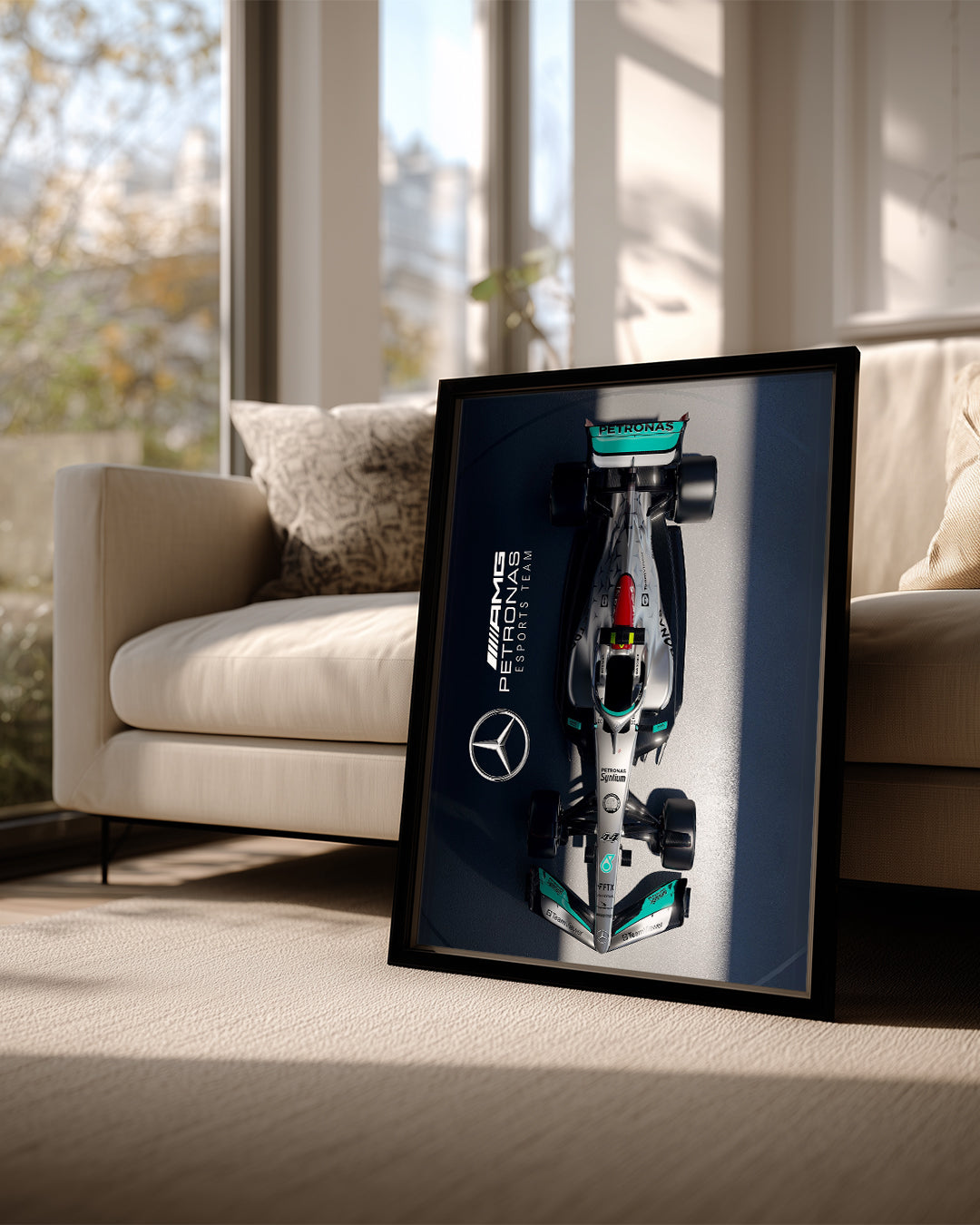Lewis Hamilton 44 Mercedes Poster Tablosu