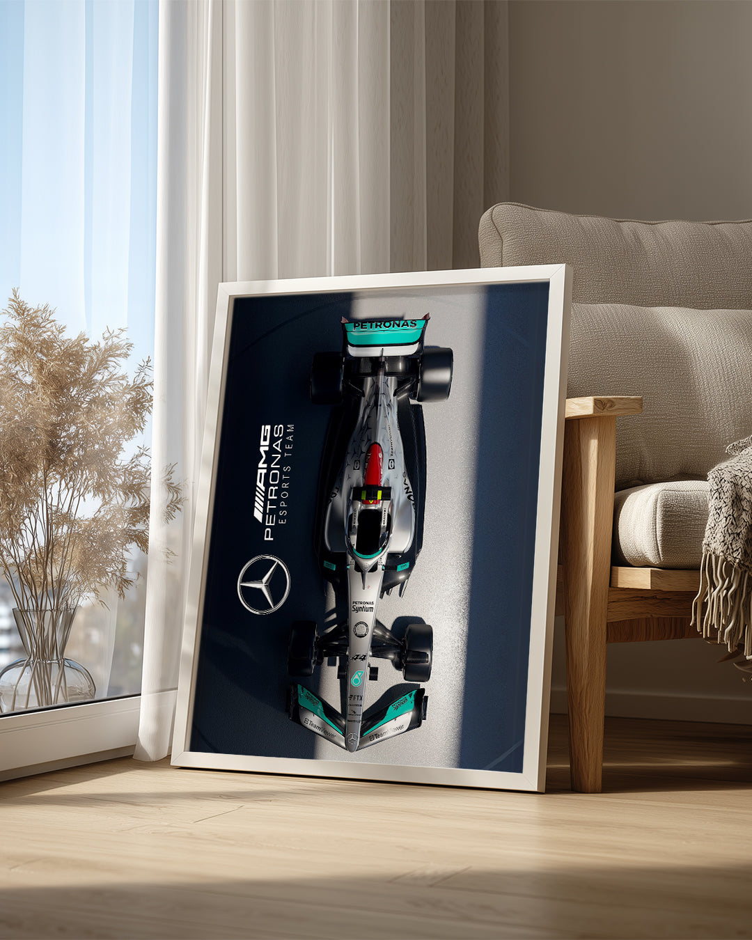 Lewis Hamilton 44 Mercedes Poster Tablosu