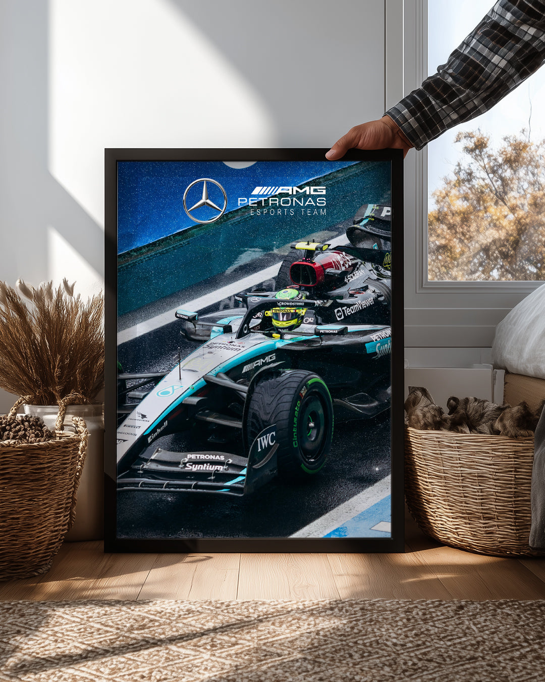 Lewis Hamilton 44 Mercedes Petronas Poster Tablosu
