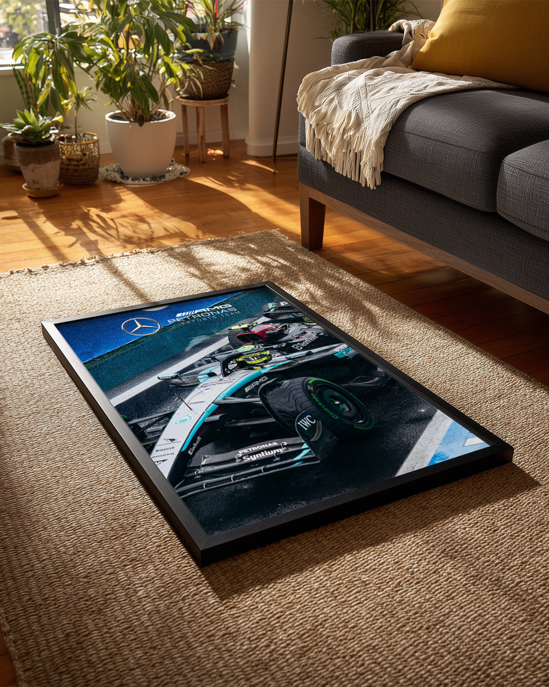 Lewis Hamilton 44 Mercedes Petronas Poster Tablosu