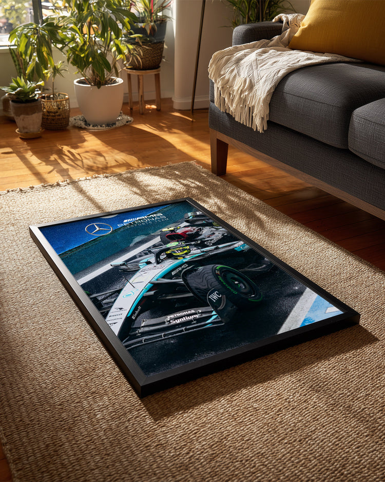 Lewis Hamilton 44 Mercedes Petronas Poster Tablosu