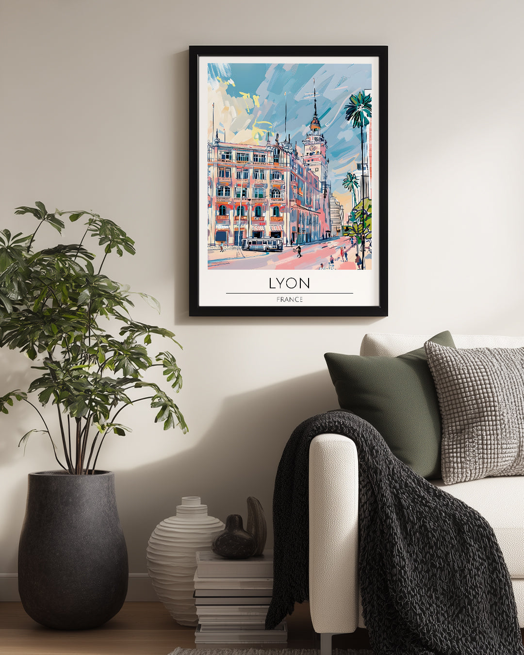 Lyon Fransa Poster Tablosu