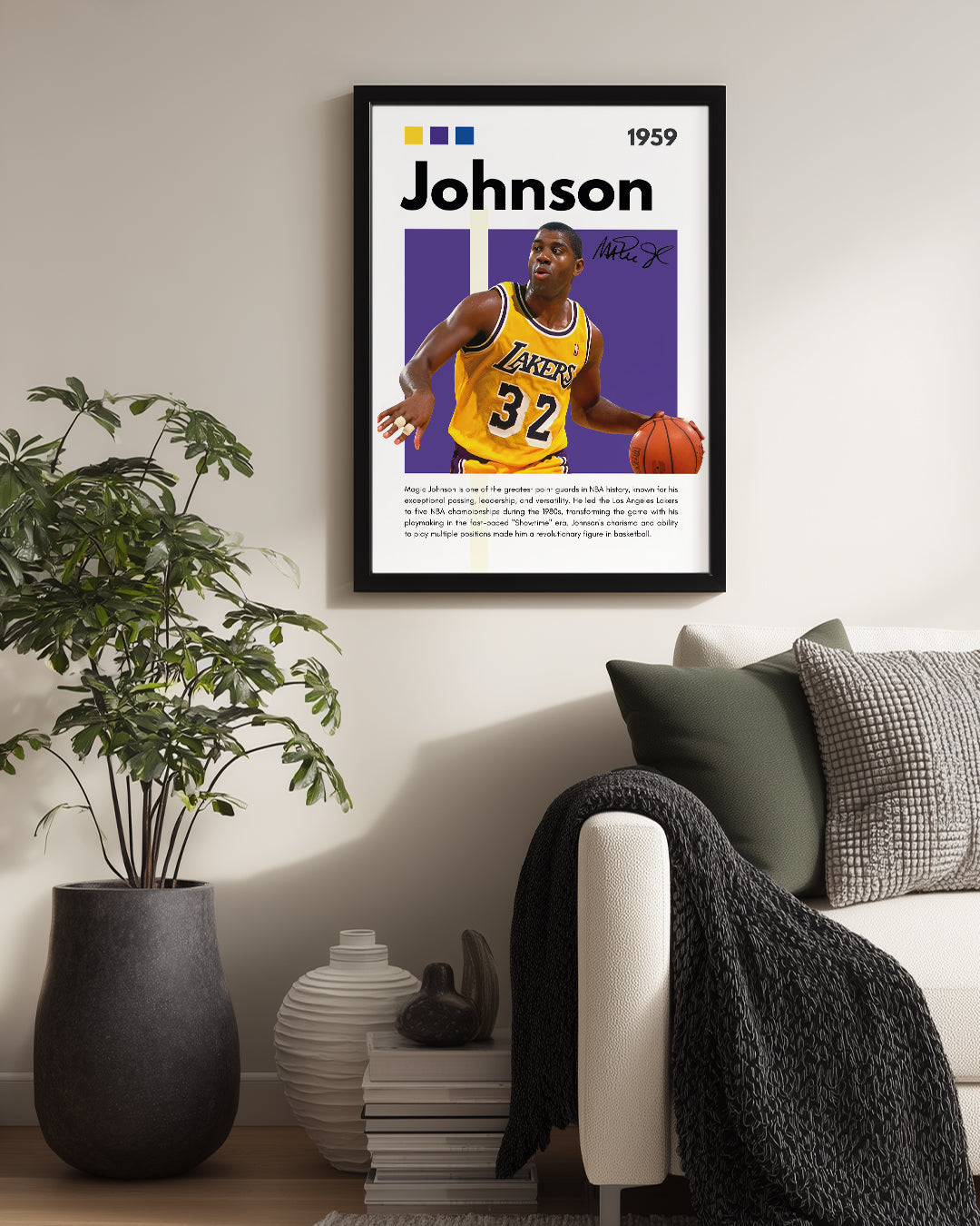 Magic Johnson 1959 Poster Tablosu
