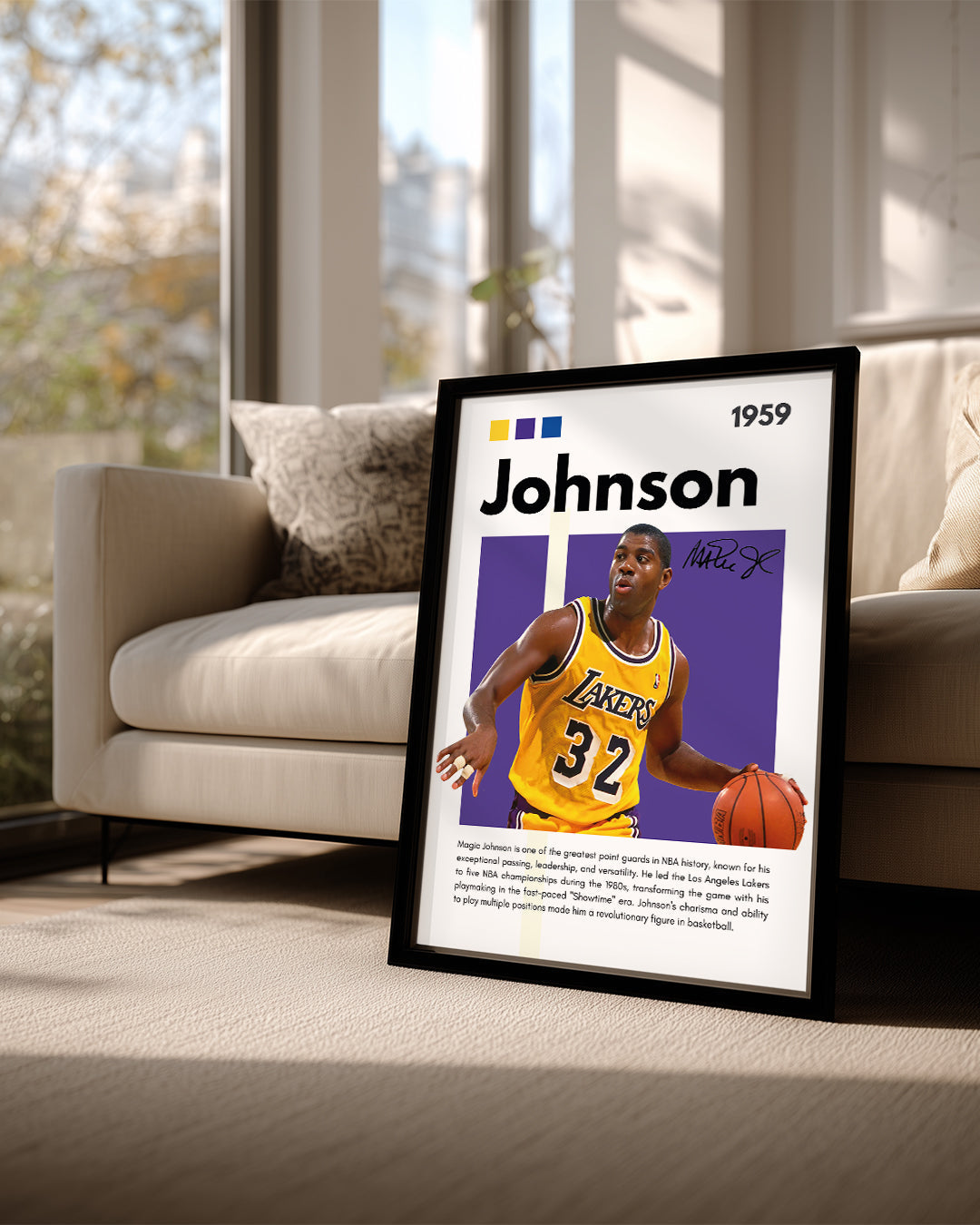 Magic Johnson 1959 Poster Tablosu