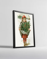 Majestic Deer Snow Poster Tablosu