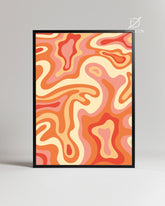 Marbled Waves Poster Tablosu