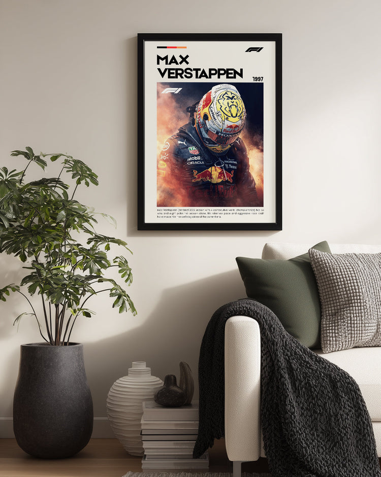 Max Verstappen 1997 F1 Poster Tablosu