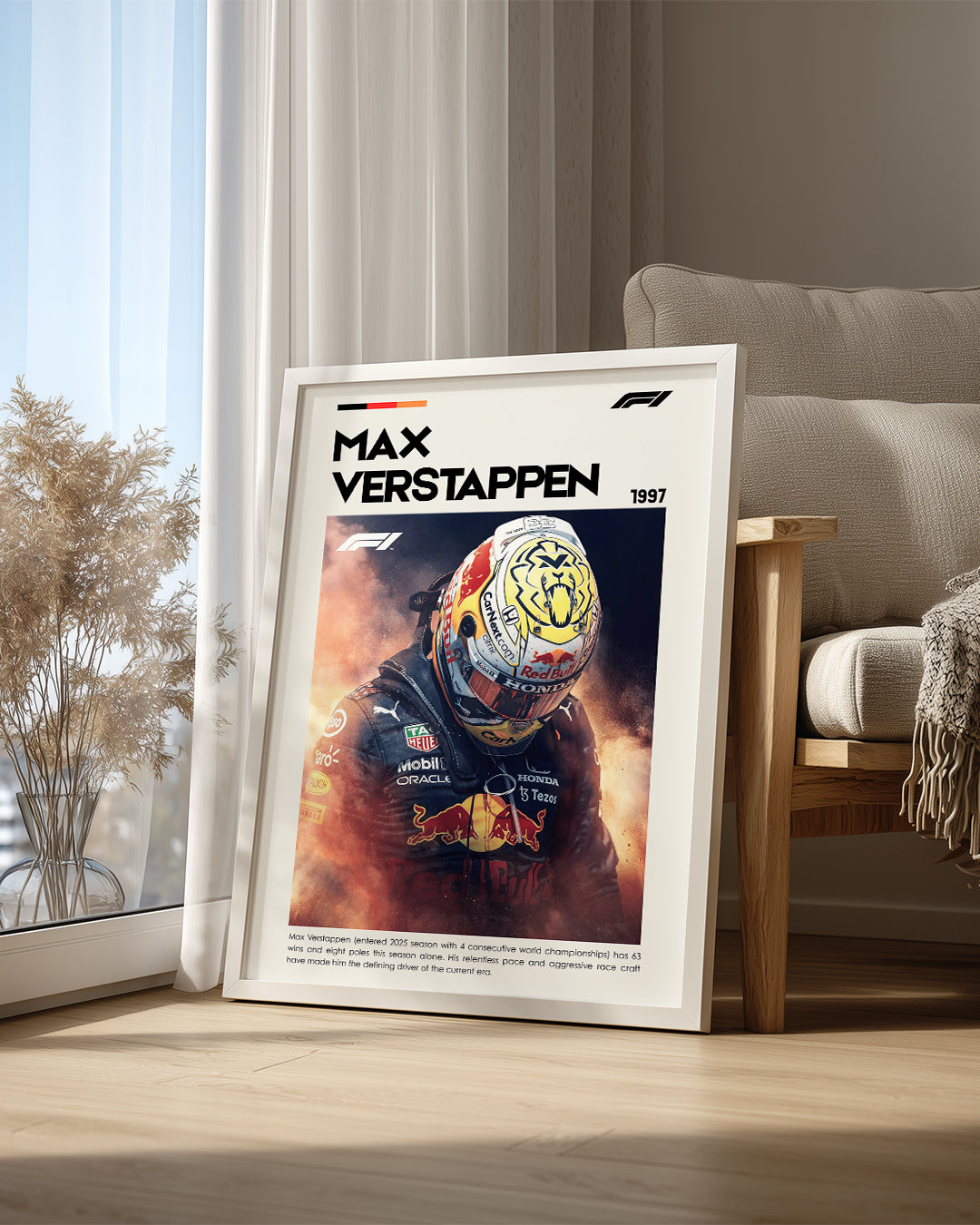 Max Verstappen 1997 F1 Poster Tablosu