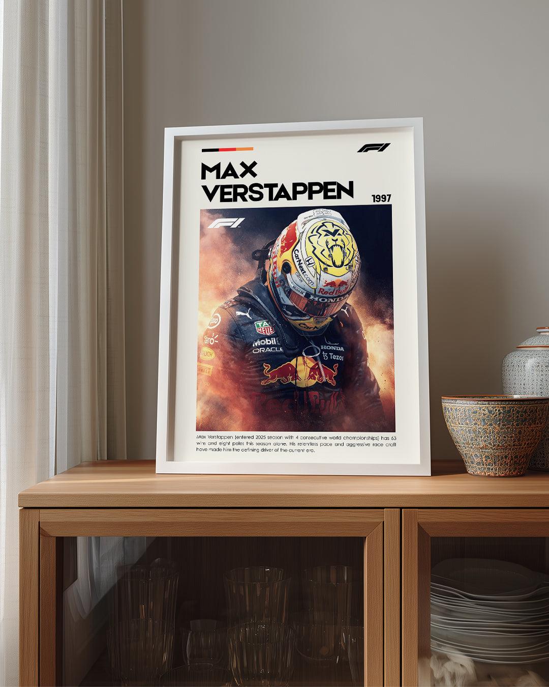 Max Verstappen 1997 F1 Poster Tablosu