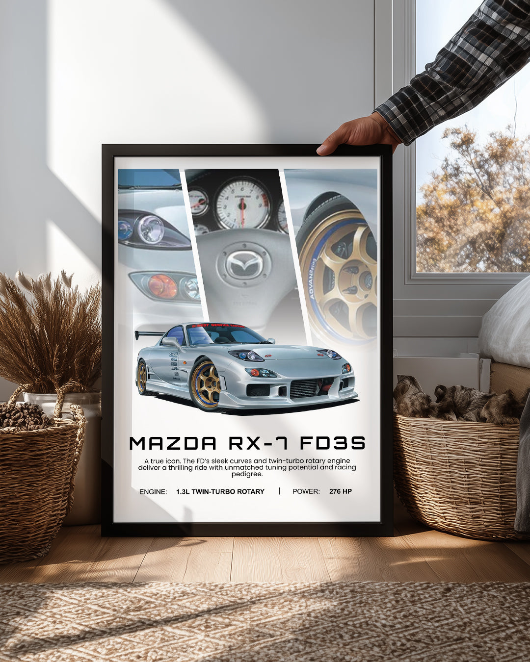 Mazda RX7 FD3S Poster Tablosu
