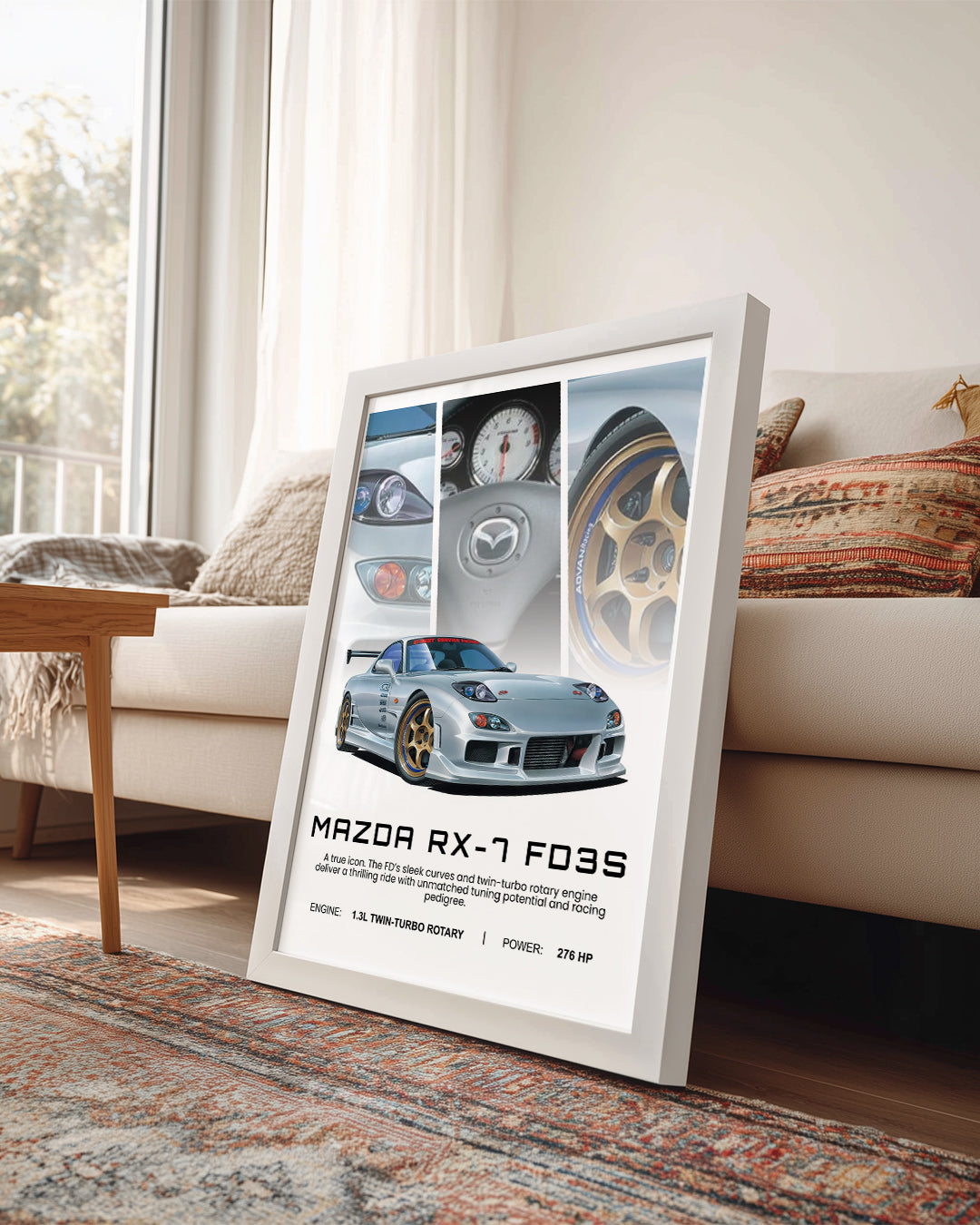 Mazda RX7 FD3S Poster Tablosu