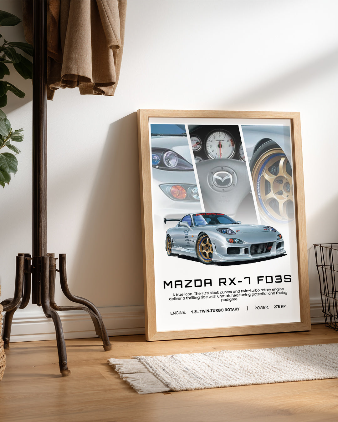 Mazda RX7 FD3S Poster Tablosu