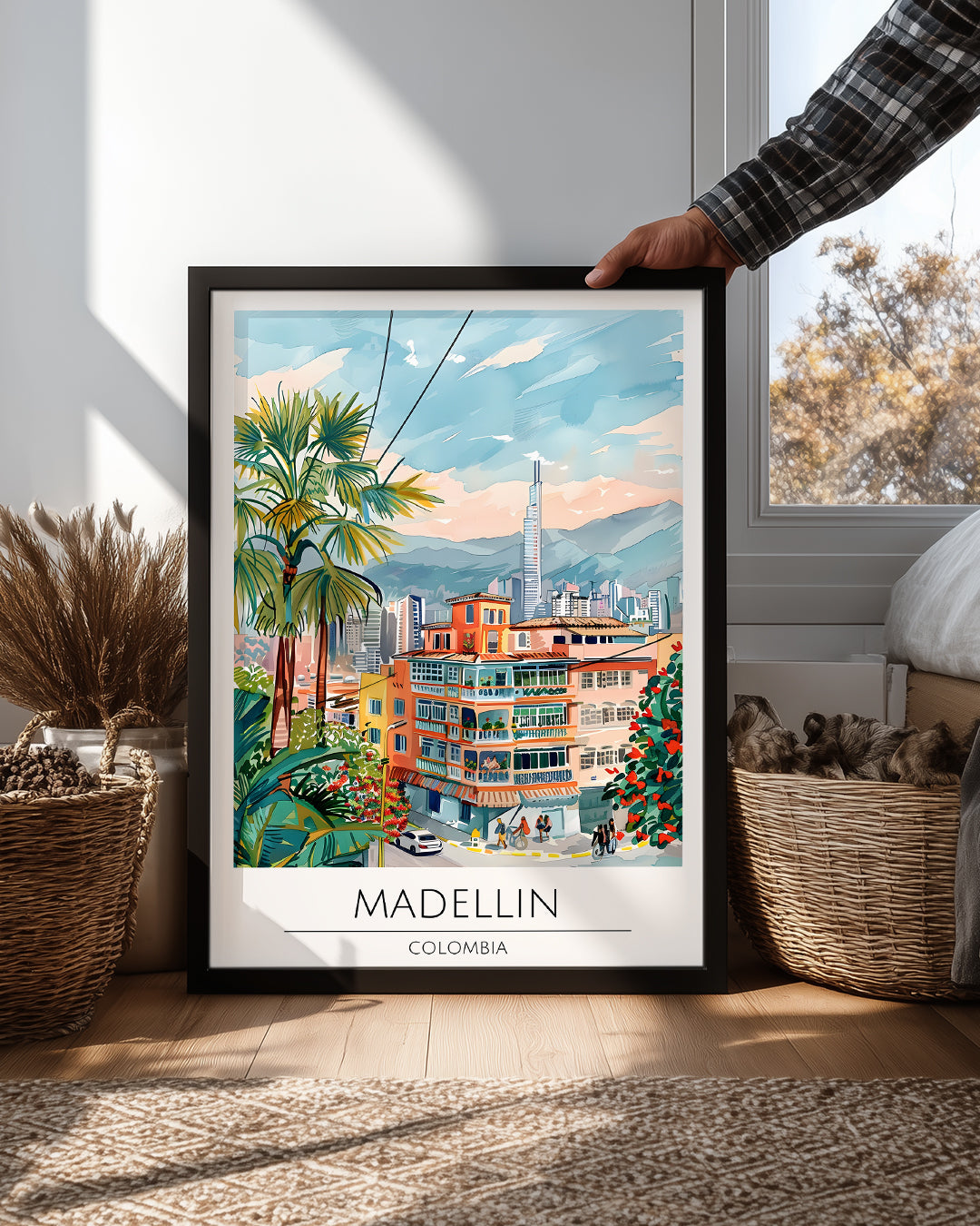 Medellin Kolombiya Poster Tablosu