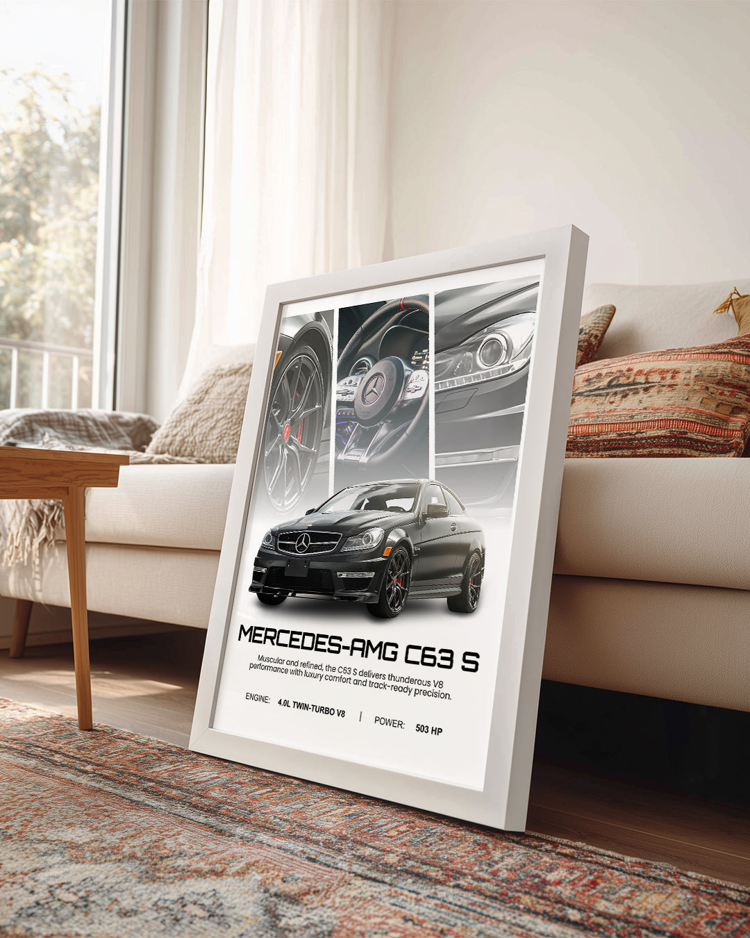 Mercedes AMG C63 S Poster Tablosu