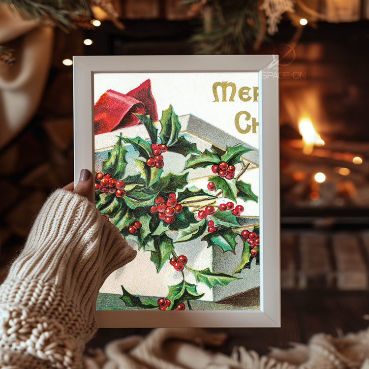 Midnight Snowfall Scene Poster Tablosu