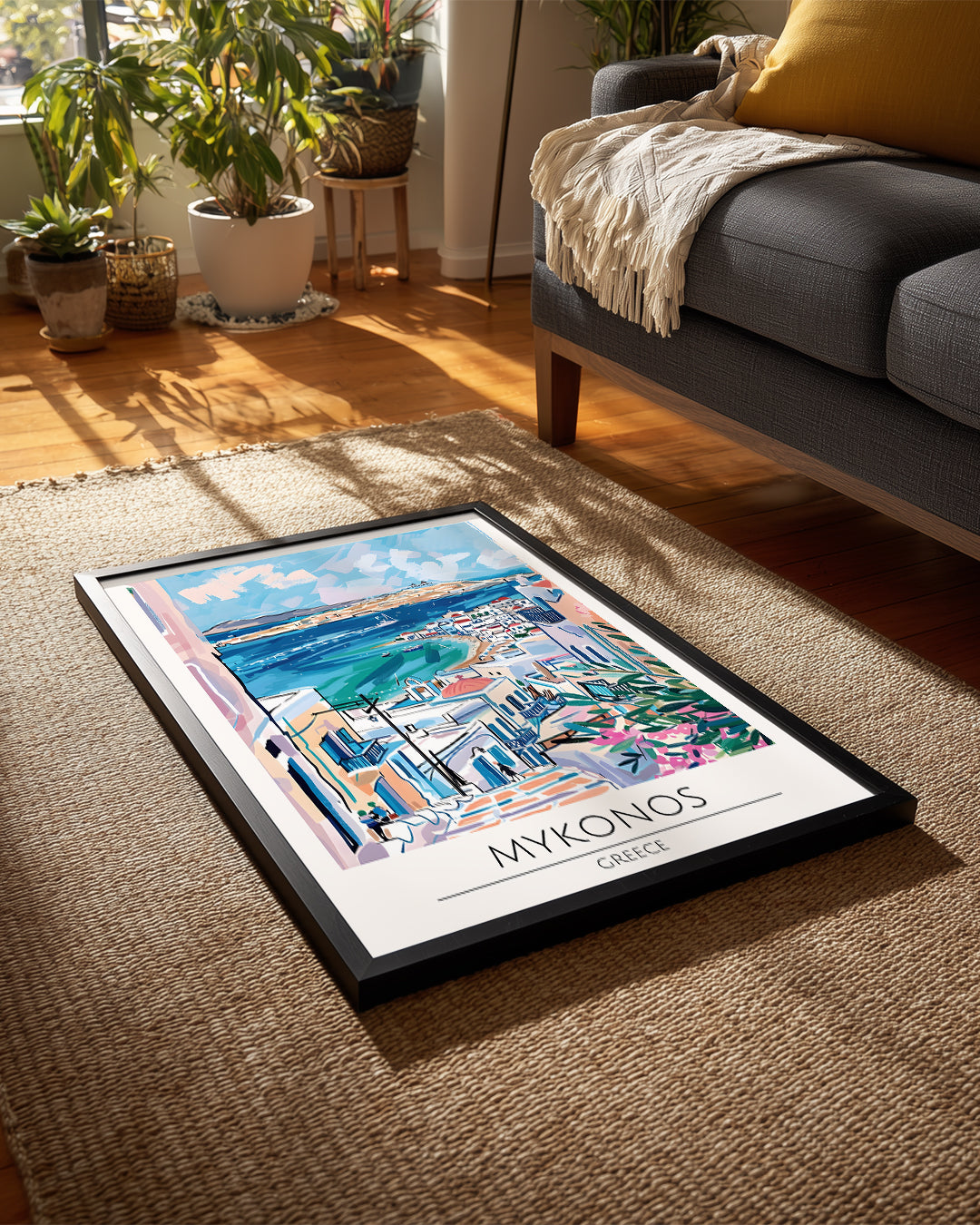 Mikonos Yunanistan Poster Tablosu