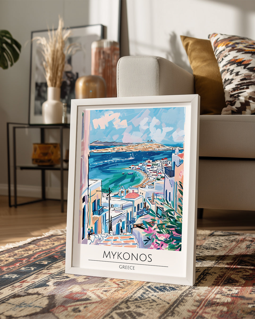 Mikonos Yunanistan Poster Tablosu