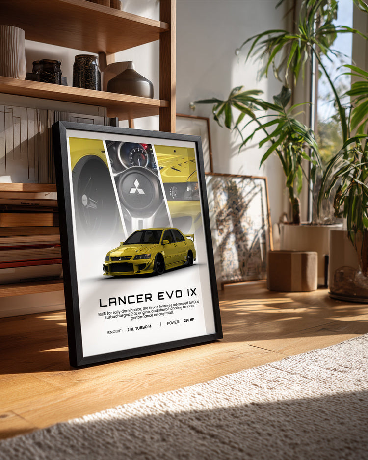Mitsubishi Lancer Evo IX Poster Tablosu