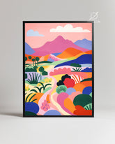 Montagne Vibrante Poster Tablosu