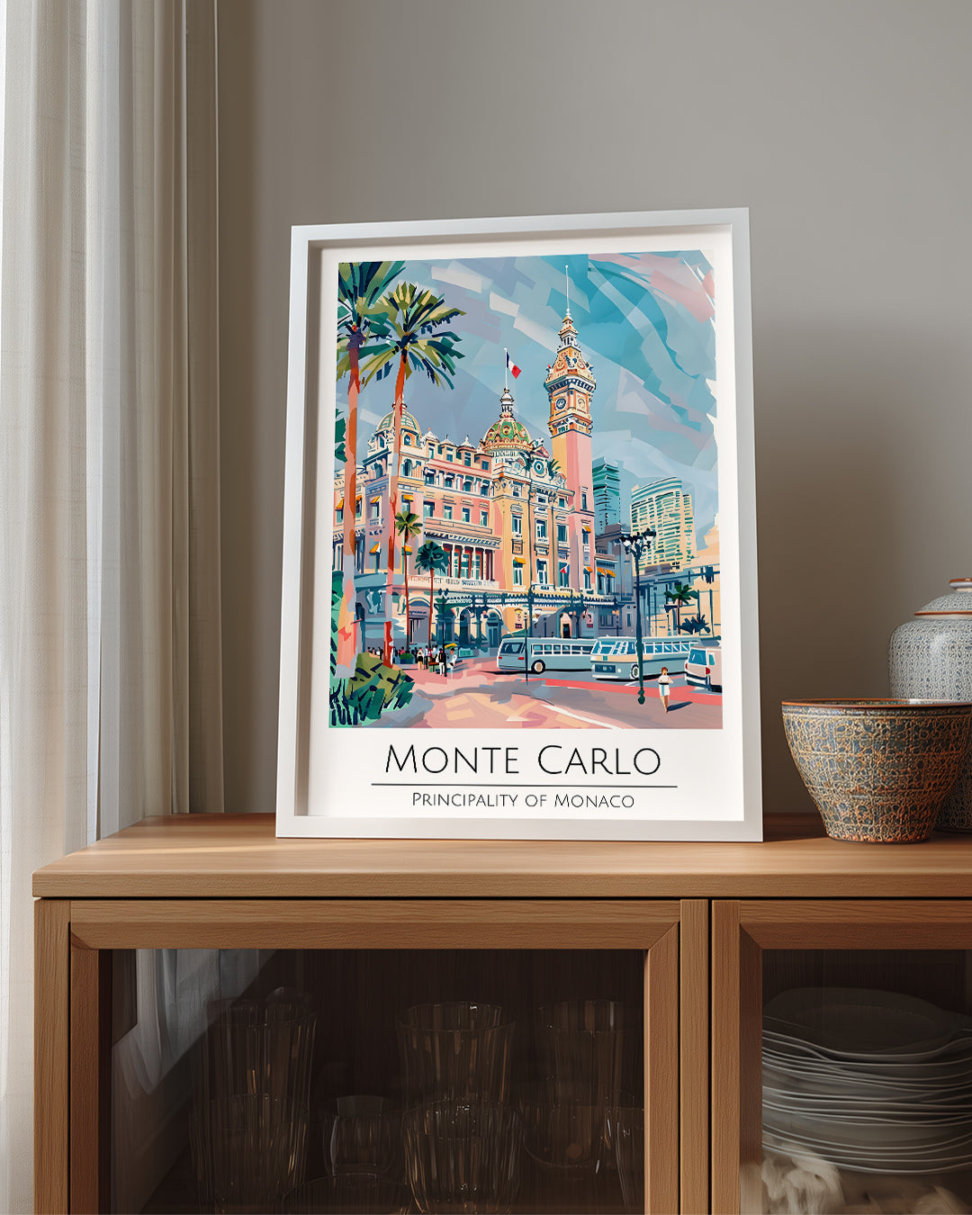 Monte Carlo Monako Poster Tablosu
