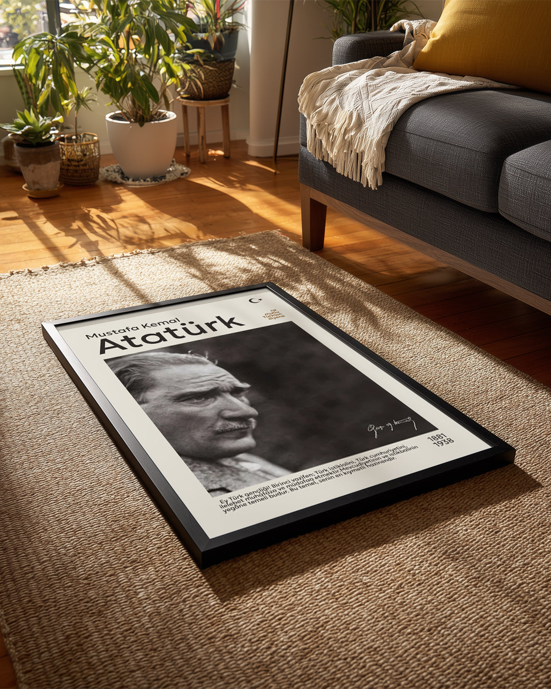 Mustafa Kemal Atatürk – Sonsuz Lider Portre Poster Tablosu