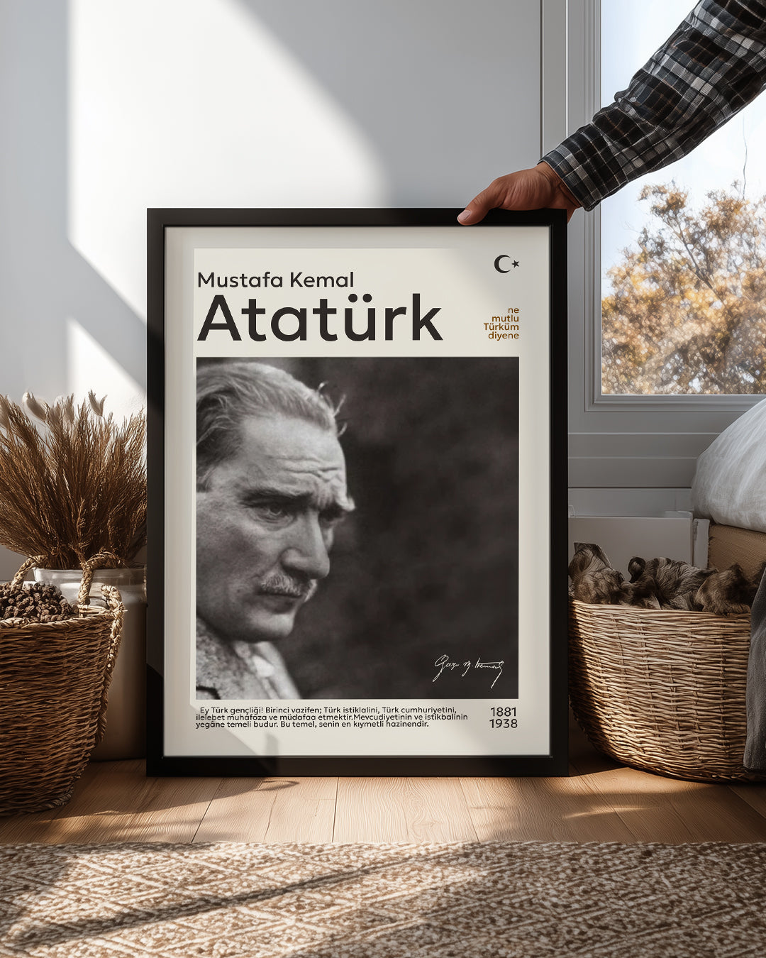 Mustafa Kemal Atatürk – Sonsuz Lider Portre Poster Tablosu