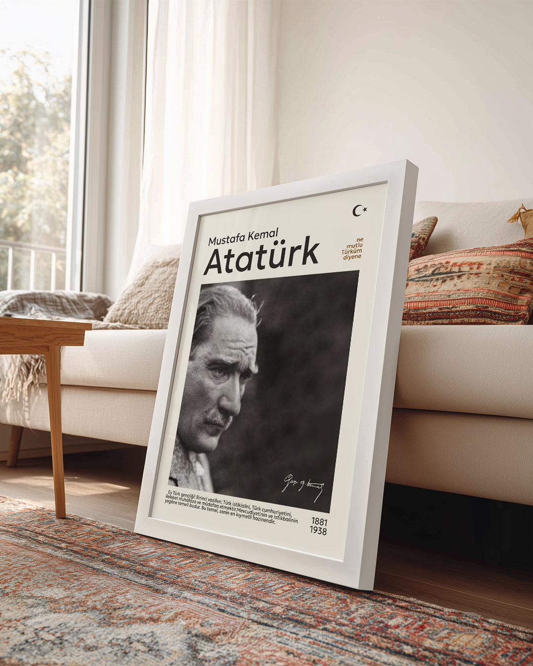 Mustafa Kemal Atatürk – Sonsuz Lider Portre Poster Tablosu