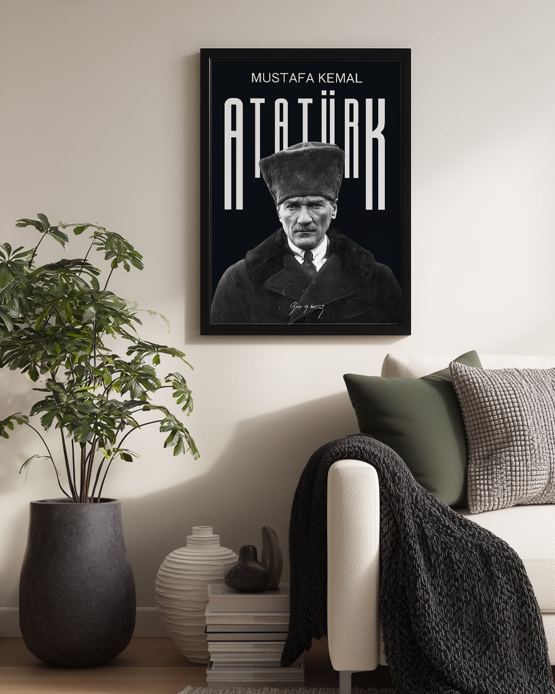 Mustafa Kemal Atatürk – Güç Ve Asalet Tasarım Poster Tablosu