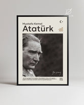 Mustafa Kemal Atatürk – Sonsuz Lider Portre Poster Tablosu
