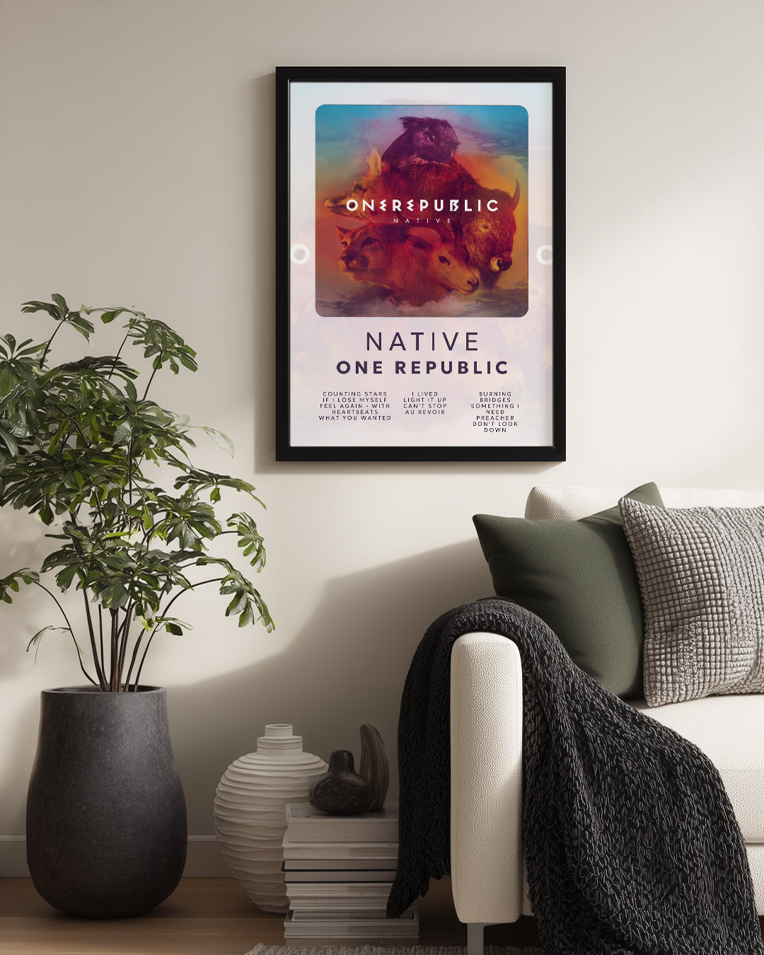 Native - One Republic Poster Tablosu
