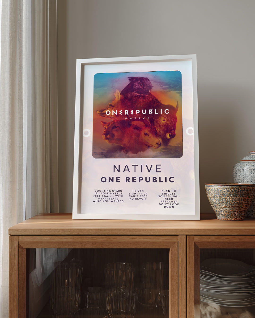 Native - One Republic Poster Tablosu