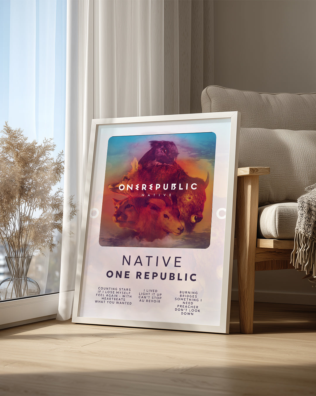 Native - One Republic Poster Tablosu