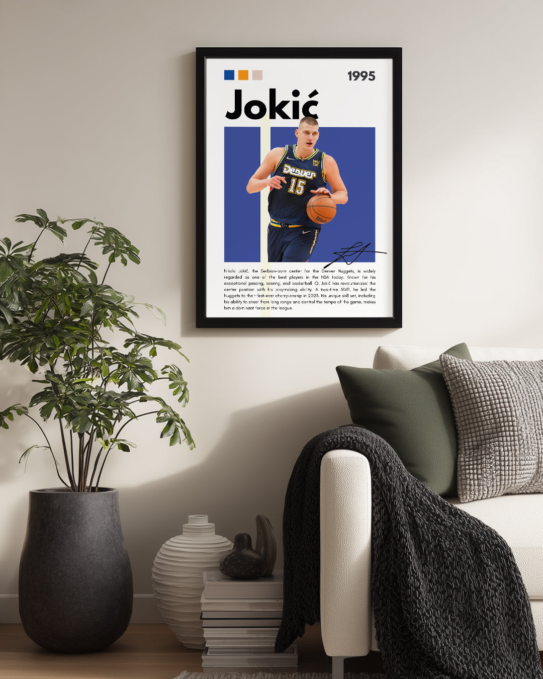 Nikola Jokic 1995 Poster Tablosu