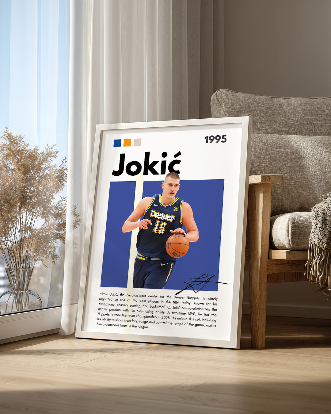 Nikola Jokic 1995 Poster Tablosu