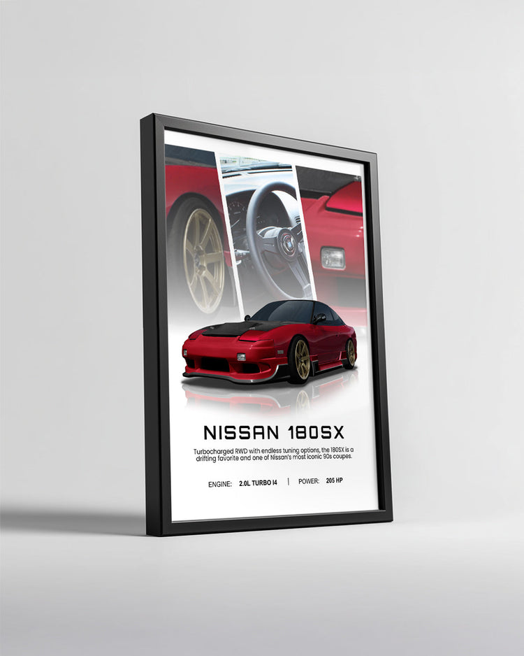 Nissan 180SX Poster Tablosu