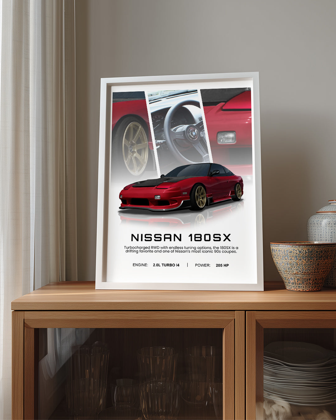 Nissan 180SX Poster Tablosu