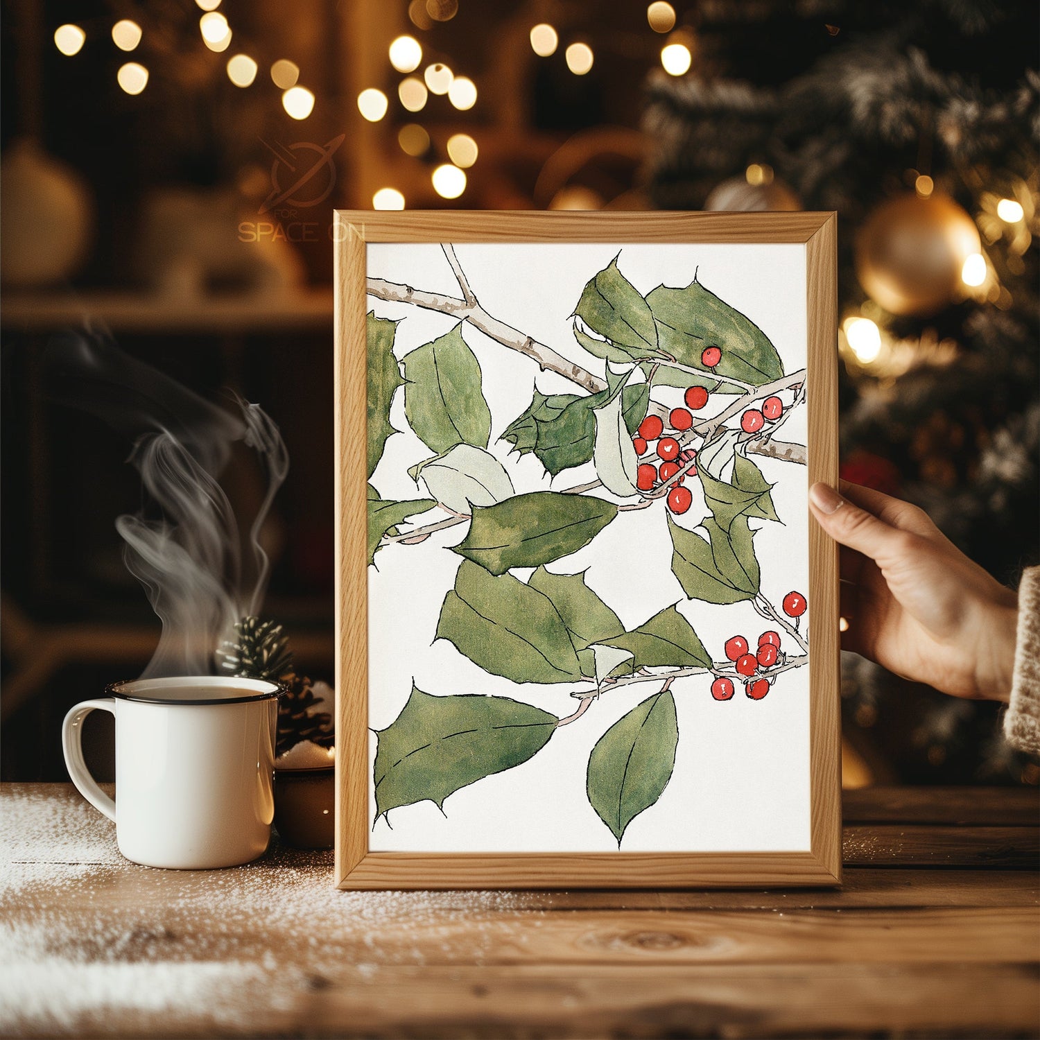 Noel Noel Typography Poster Tablosu