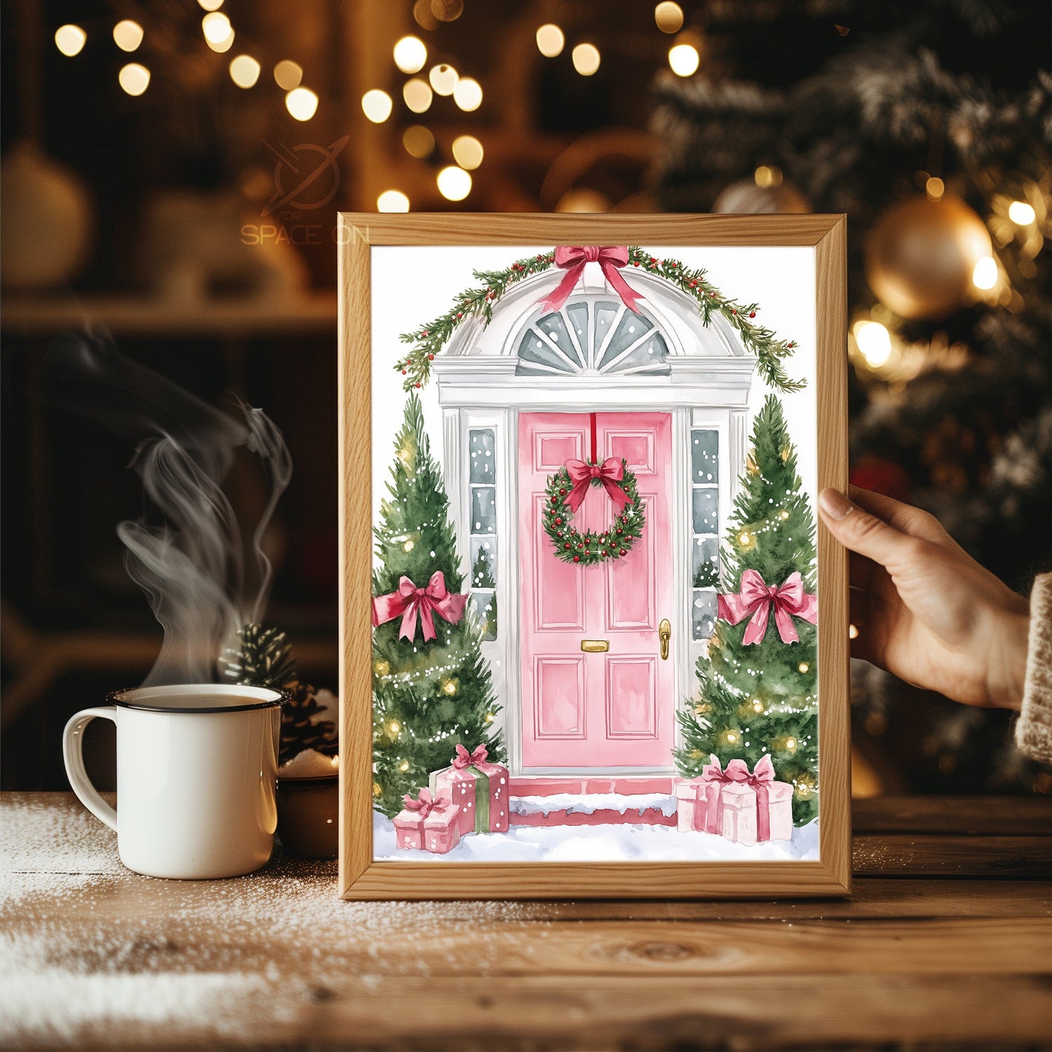 O Holy Night Text Poster Tablosu